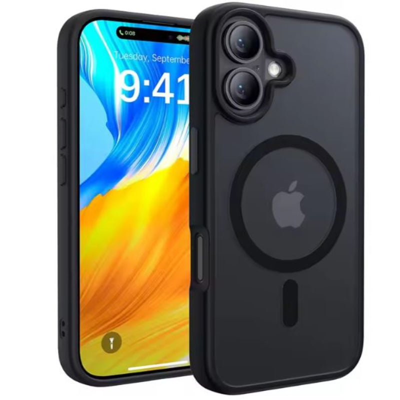 black border clear magsafe case iphone 17 