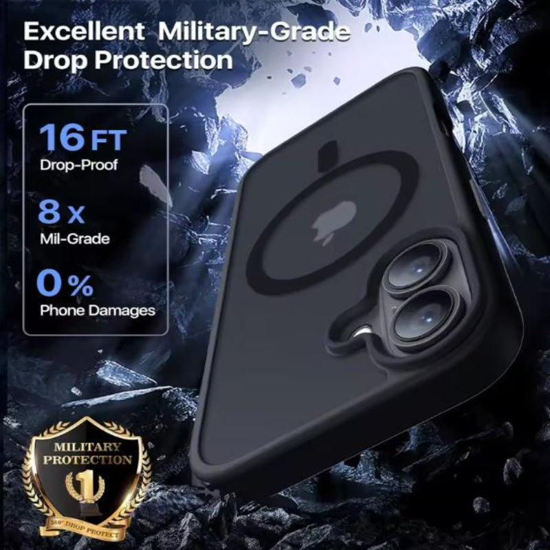 drop protection black clear case iphone 17