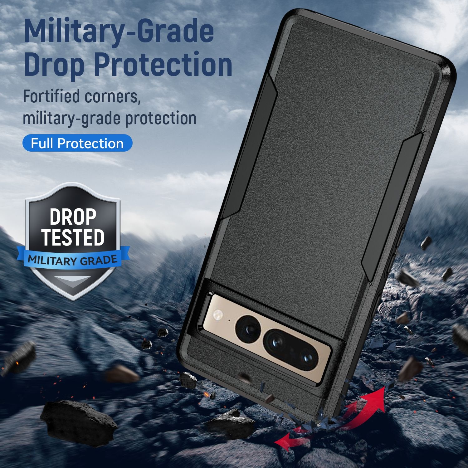 Black hard case for Samsung flip6 