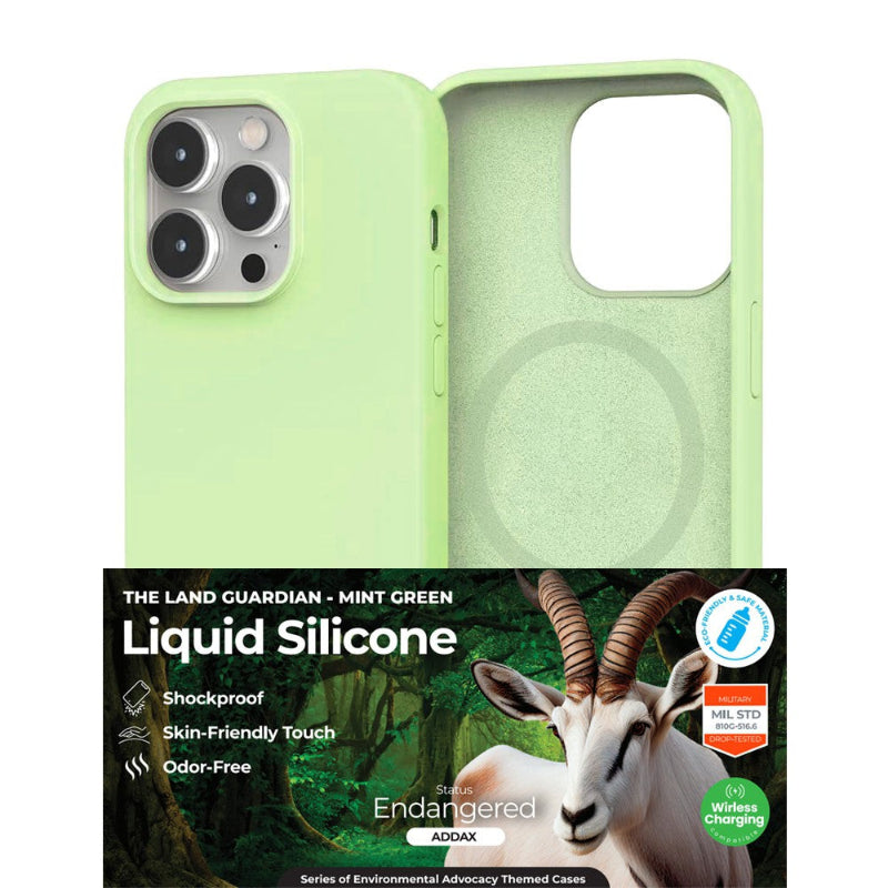 Iphone 15 pro mint green silicone case