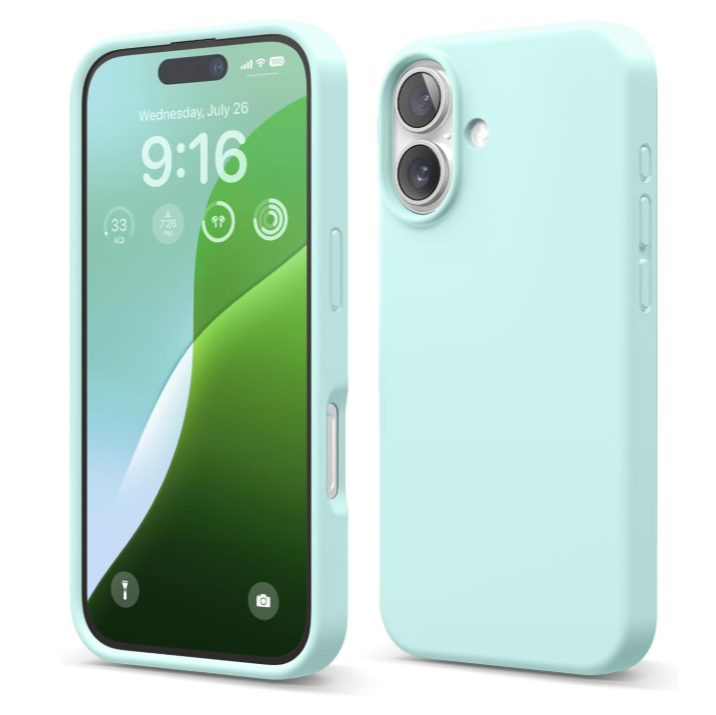 Iphone 17 mint silicone caes