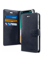 IPhone 15 Plus navy flip case diary style case with card space inside