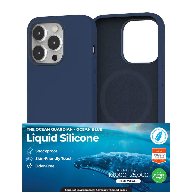 iphone 15 plus navy silicon case
