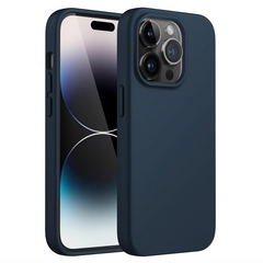 Iphone 14 pro navy silicone case