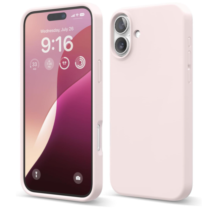 Iphone 16 plus pink color case 