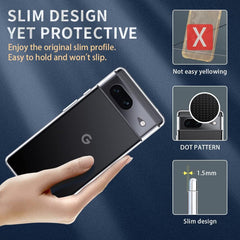 pixel 7a clear silicone case slim 