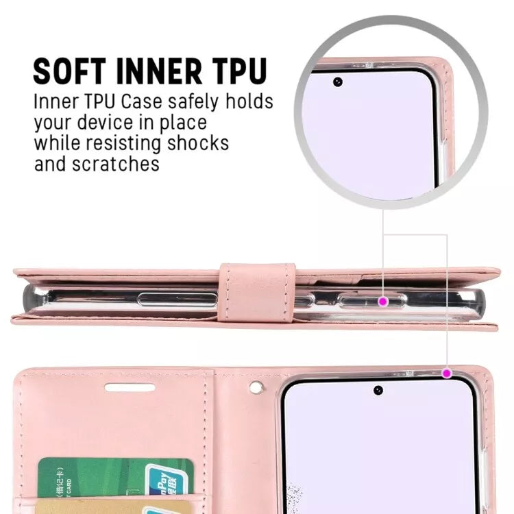 Samsung S25 protective diary case wallet style with card space inside 