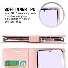 Samsung S25 protective diary case wallet style with card space inside 