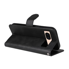 Black flip phone case with screen and camera protection  for pixel 6a