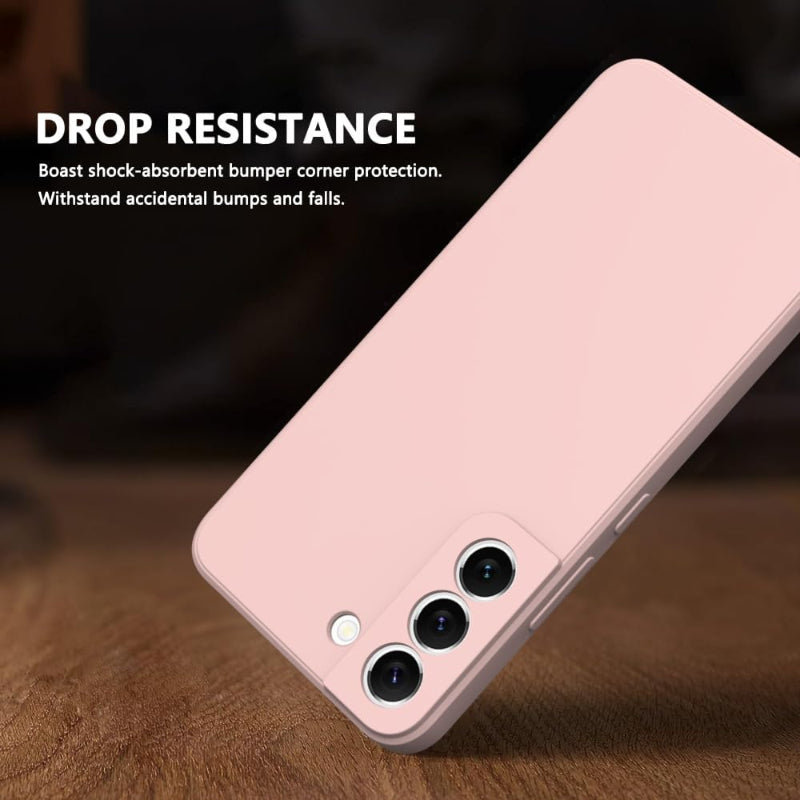 Samsung S21 FE protective case silicone case in pink color