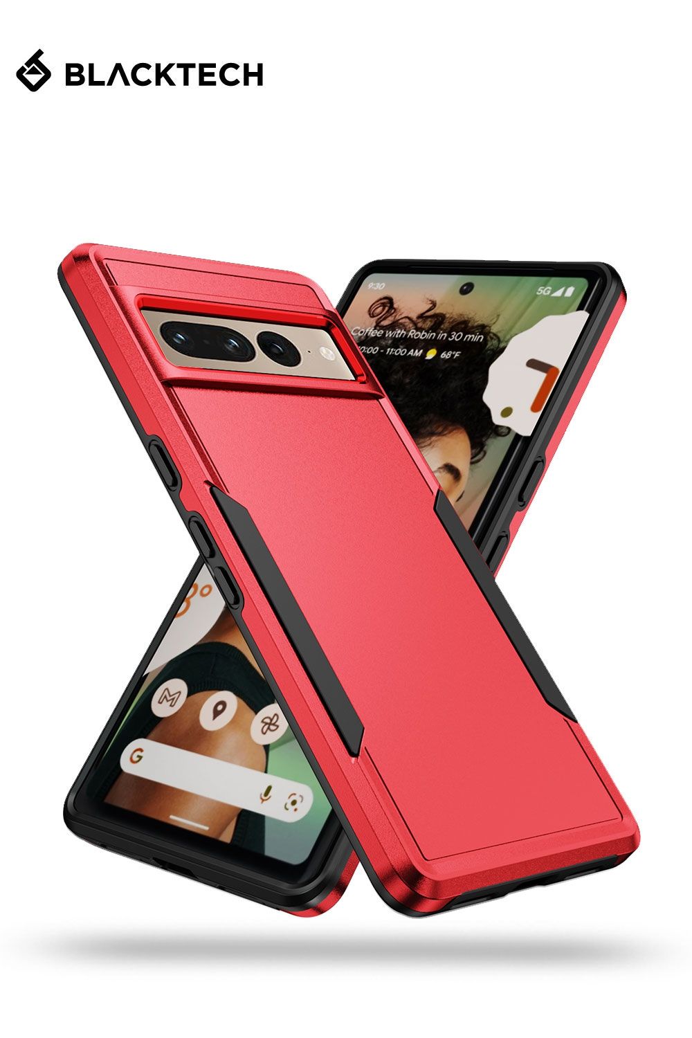 Red color phone Case for Z flip 6