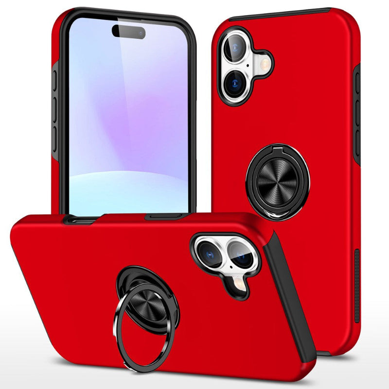 Iphone 17 ring case in red color