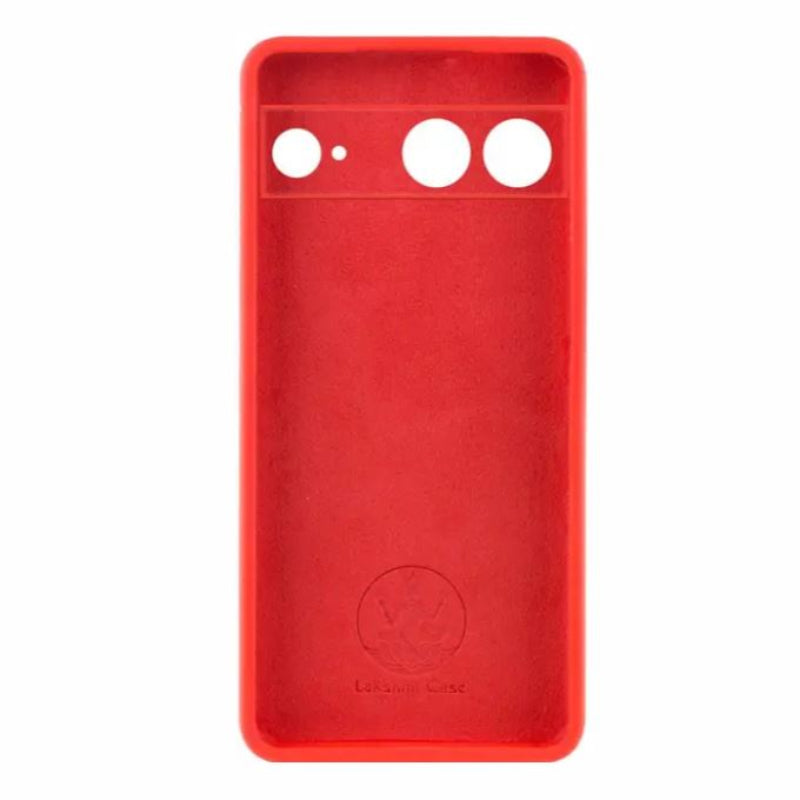 pixel 7 soft silicone case in red