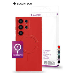 Samsung S24 Ultra red silicone case 