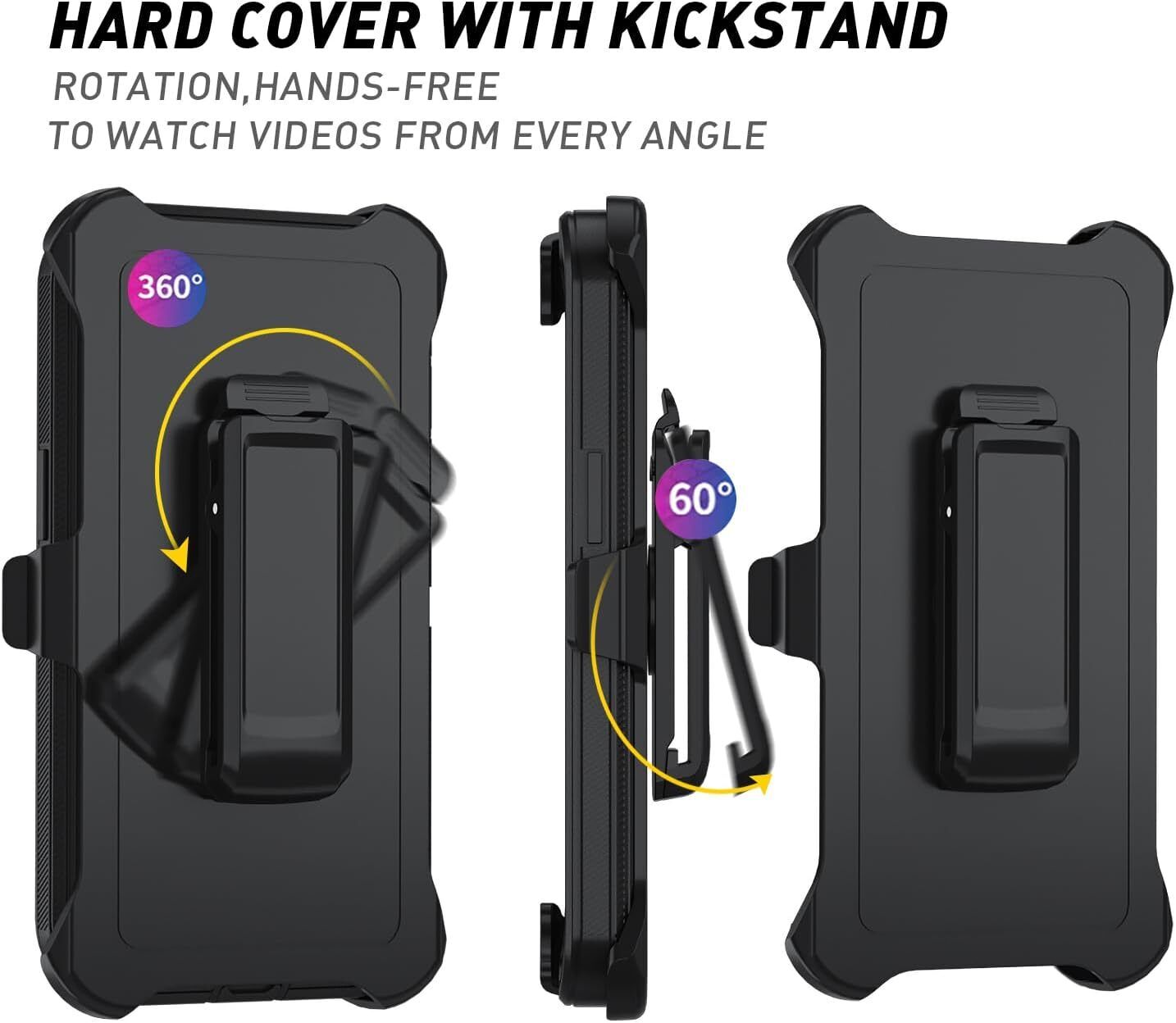 Heavy duty case with kickstand for iphone 16e