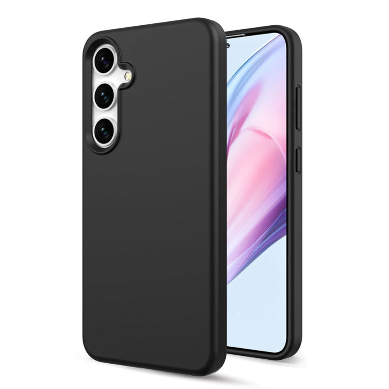 black magsafe liquid silicone case for s26 