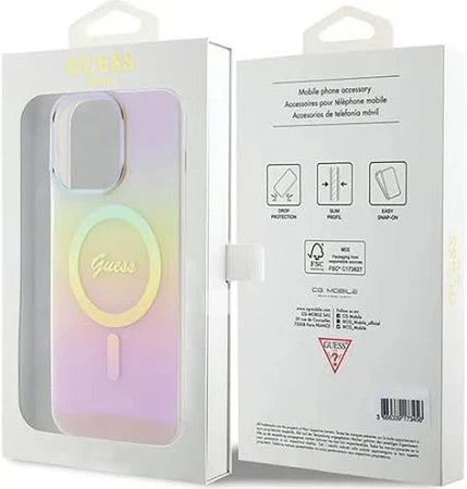 Drop proof hard case in Guess for                   Iphone 15 pro