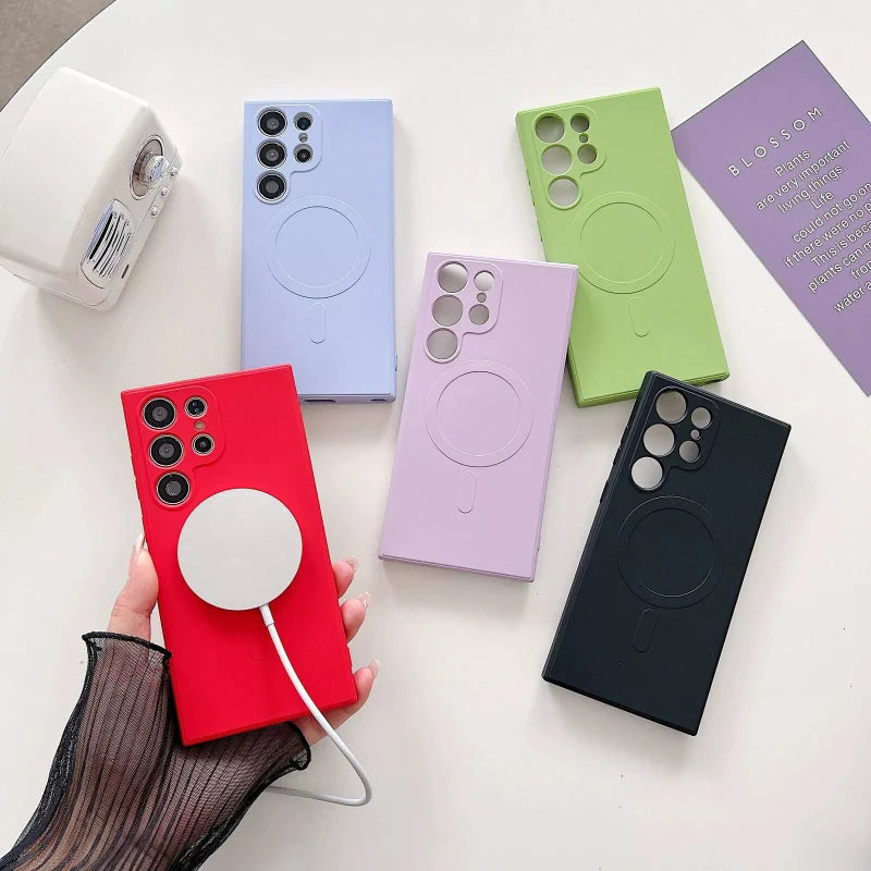 Samsung S24 Ultra colorful silicone cases 