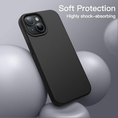 IPhone 15 Plus black silicone case