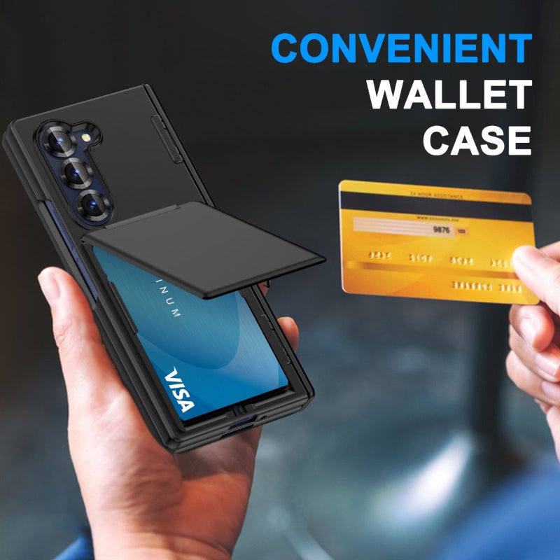 Samsung Z Fold 7 wallet case with kickstand