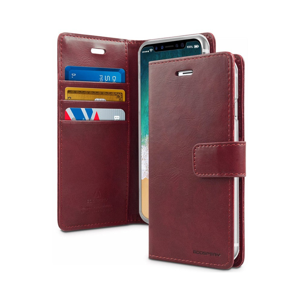 For IPhone 17 Air Goospery Mercury Blue Moon Diary Flip Wallet Case