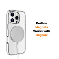 Utia Ultimake Shockproof Transparent Magsafe Cover for iPhone 16 Pro Max